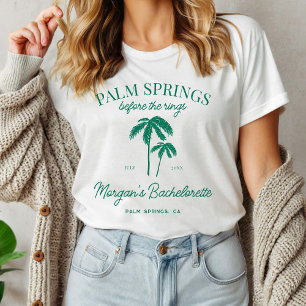 Palm Springs Before The Rings Bachelorette Tri-Blend Shirt