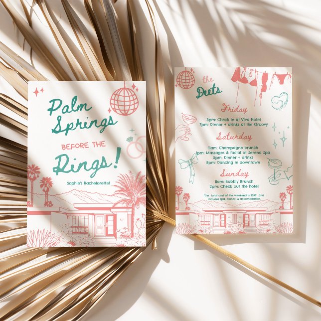 Palm Springs Before the Rings Invitation (Palm Springs Before the Rings Invitation)