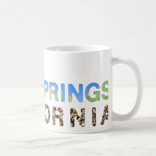 Palm Springs Blue & Green Coffee Mug (Right)