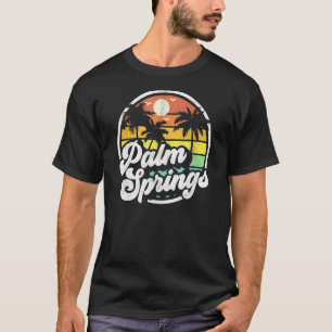 Palm Springs California Beach Retro Vintage Vacati T-Shirt
