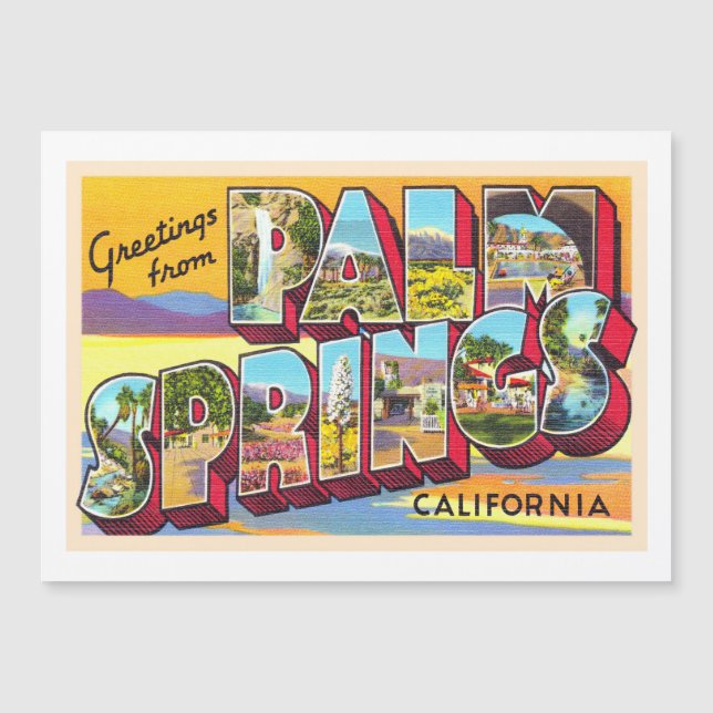 Palm Springs California CA Large Letter Postcard (Front)