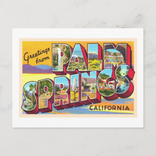 Palm Springs California CA Large Letter Postcard