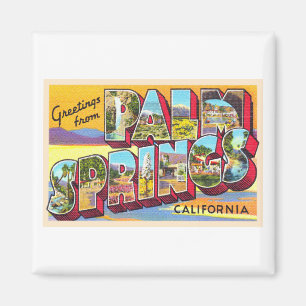 Palm Springs California CA Large Letter Postcard Magnet