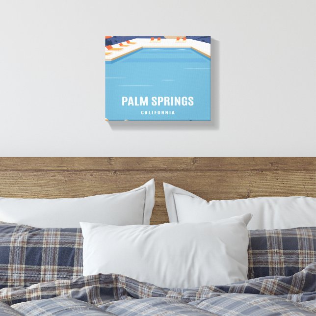 Palm Springs California Canvas Print (Insitu(Bedroom))
