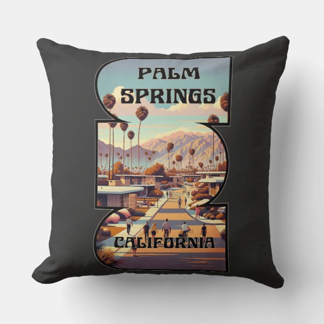 Palm Springs, California Cushion (Front)