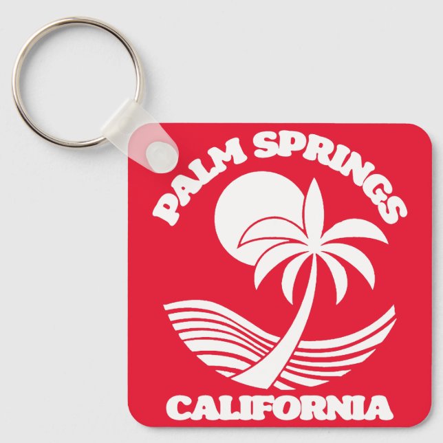 Palm Springs California Key Ring (Front)