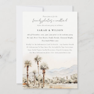 Palm Springs California Landscape Post Wedding Invitation