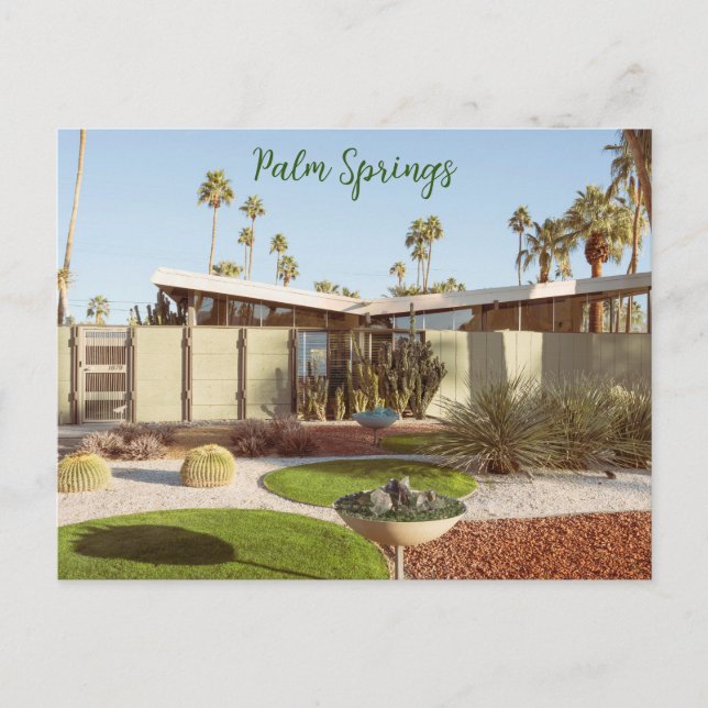 Palm Springs California Midcentury Modern Postcard (Front)