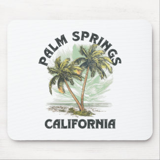 Palm Springs California Palms Vintage Beach For Me Mouse Pad