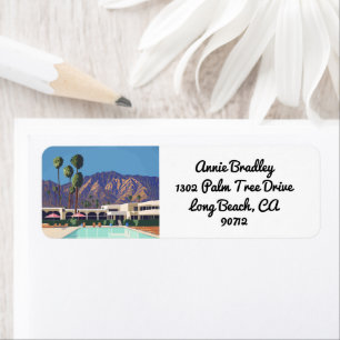 Palm Springs California Pool Hotel Trees Address
