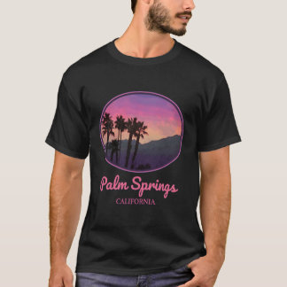 Palm Springs California Retro Vintage Style Sunset T-Shirt