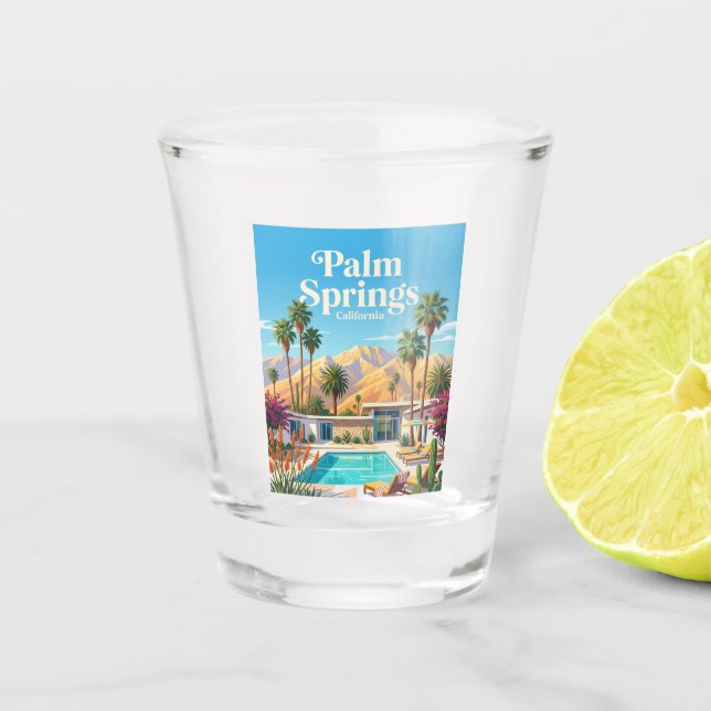 Palm Springs California Shot Glass (Front)