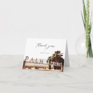 PALM SPRINGS California Sign Skyline Destination Thank You Card
