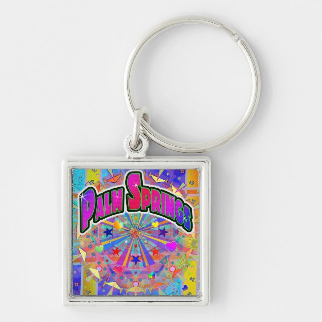 Palm Springs Cosmic Unity Keychain (Front)