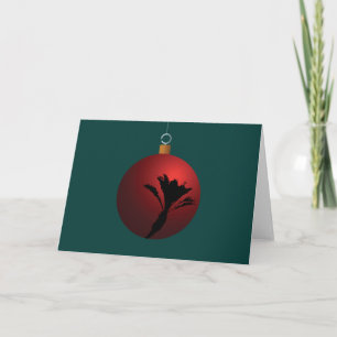 Palm Springs Date Palm Holiday Ball Tree Ornament Card