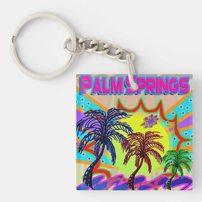 Palm Springs Eternal Keychain (Front)