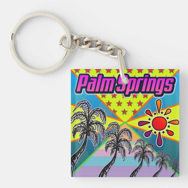 Palm Springs  Freedom Keychain (Front)