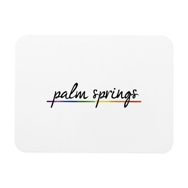 PALM SPRINGS GAY PRIDE -.png Magnet (Horizontal)