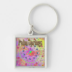 Palm Springs Lucky Golden Keychain
