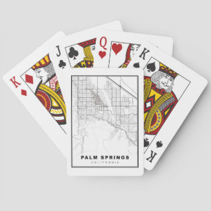 Palm Springs Map Playing Cards
