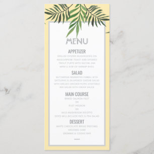 Palm Springs Menu