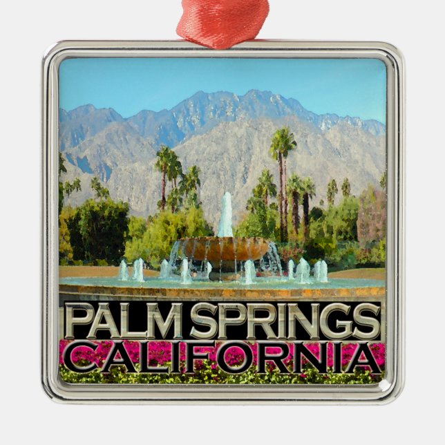 Palm Springs Metal Tree Decoration (Front)
