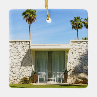 Palm Springs Mid Century Architecture  Ceramic Ornament