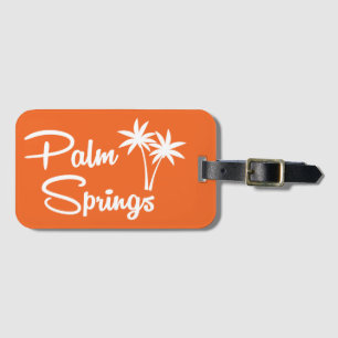 Palm Springs Mid Century Modern Luggage Tag