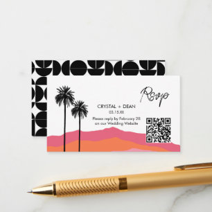 Palm Springs Modern Rsvp Enclosure Card