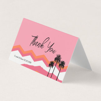 Palm Springs Modern Thank You Folded Card