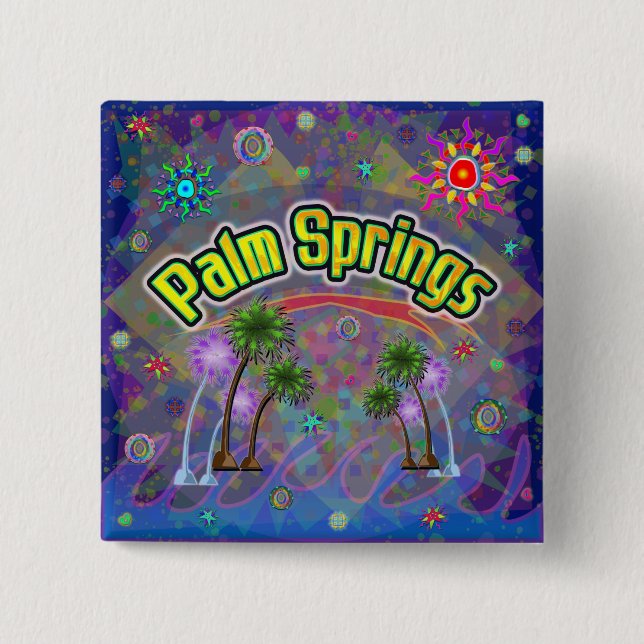 Palm Springs Noble Voyage Button (Front)