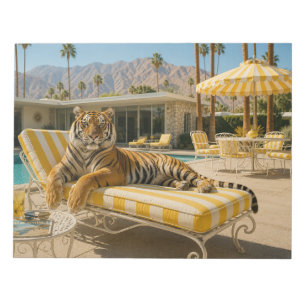 Palm Springs Poolside Tiger Notepad