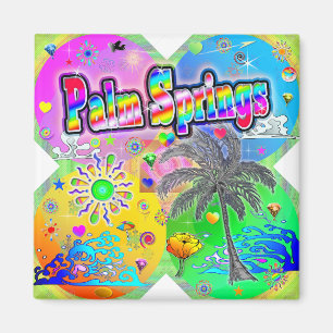 Palm Springs Quadro Seasons Magnet