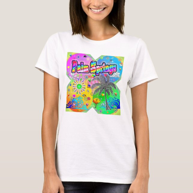 Palm Springs Quadro Seasons T-Shirt (Front)
