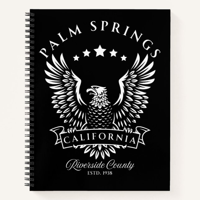 Palm Springs Riverside County California Vintage Notebook (Front)