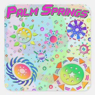 Palm Springs Seven Suns & Energy Sticker