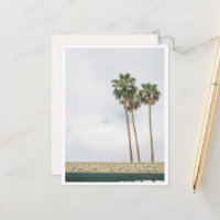 Palm Springs Sign Retro Palm Tree Photo