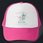 Palm Springs Social Club | Bachelorette Trucker Hat<br><div class="desc">Give this adorable hat to your bridesmaids for your bachelorette or wedding weekend! Our fun hats are the perfect way for your crew to get all the attention everywhere you and your gals go! Add your custom wording to this design by using the "Edit this design template" boxes on the...</div>