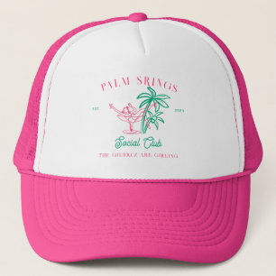 Palm Springs Social Club Bachelorette Trucker Hat
