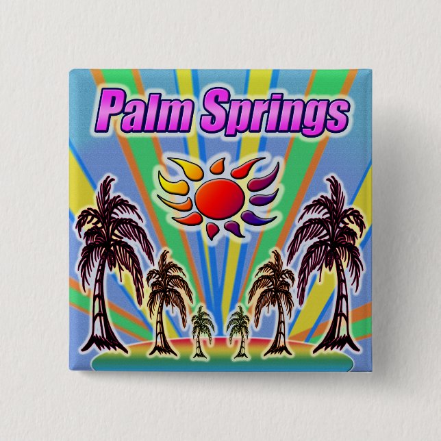 Palm Springs Summer Love Button (Front)