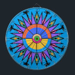 Palm Springs Tiki Torch & Date Palm Dartboard<br><div class="desc">Why make it easy?</div>