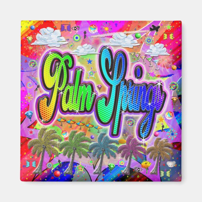 Palm Springs Vista Express Magnet (Front)