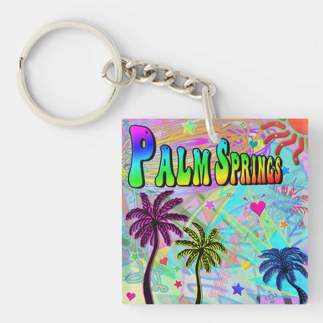 Palm Springs Vivid Romance Keychain (Front)