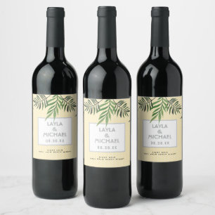 Palm Springs Wine Label