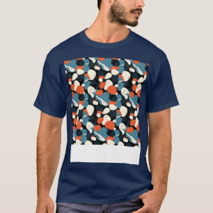 Palm Stones Seamless Pattern Beach Pebble Gemstone T-Shirt