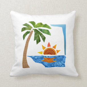 Palm, Sun & Sea Cushion