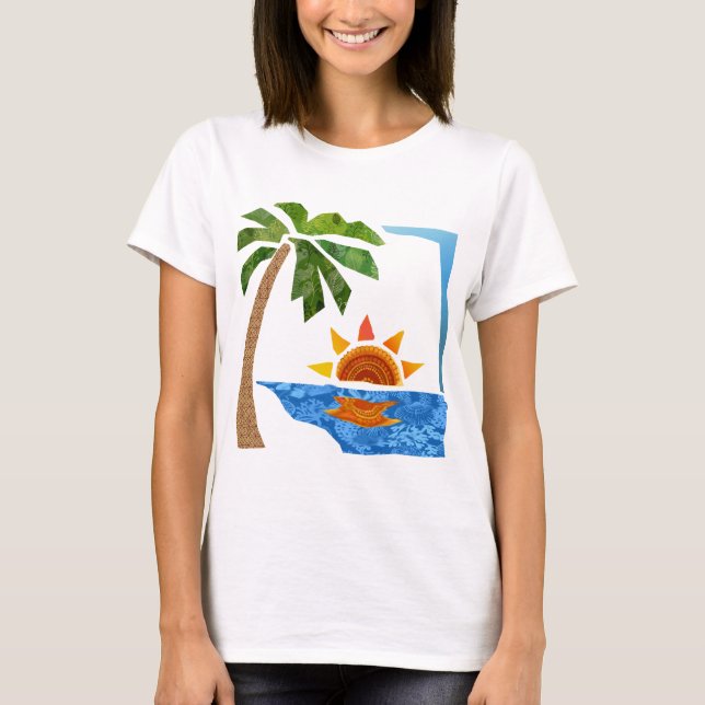 Palm, Sun & Sea T-Shirt (Front)