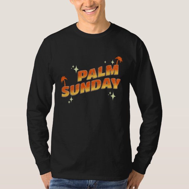 Palm Sunday church religion holiday god catholic C T-Shirt (Front)