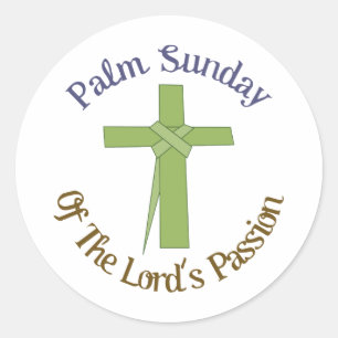Palm Sunday Classic Round Sticker