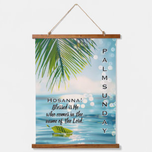 Palm Sunday Hosanna Scripture  Hanging Tapestry